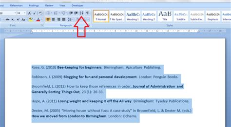 Image result for How to Sort Reference List Alphabetically