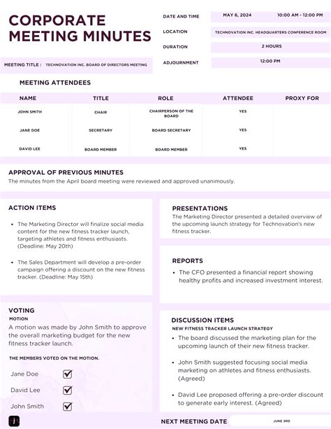 7 Free Meeting Minutes Templates: Best Practices + Pro Tips | Jamie