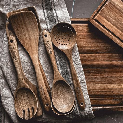 Wooden Kitchen Utensils Set - Kitchenware - A&M Natural Living