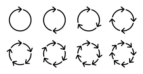 Premium Vector | A circle with arrows pointing to the right and the ...