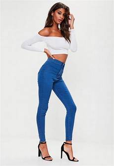 high waist jeans auf rechnung vice high waisted mid blue missguided high waist jeans auf rechnung vice high waisted mid blue missguided
