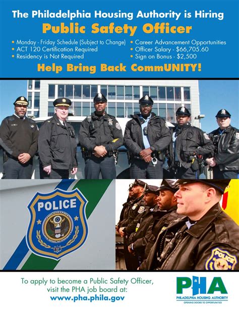 PHA is hiring Public Safety Officers Act 120 certification required PHA… | Linda Hunter