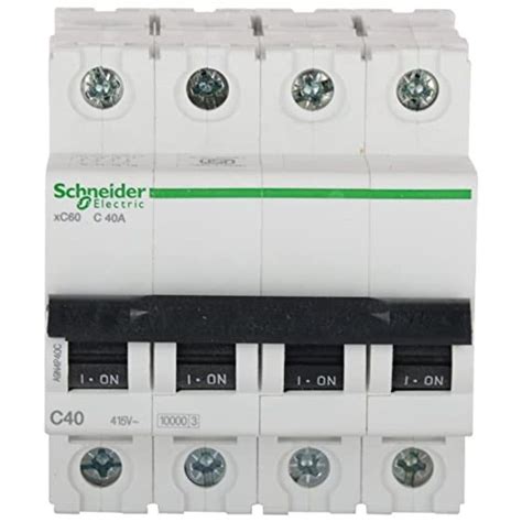 Schneider 6A Four Pole MCB - C Curve | VoltKart.in – voltkart