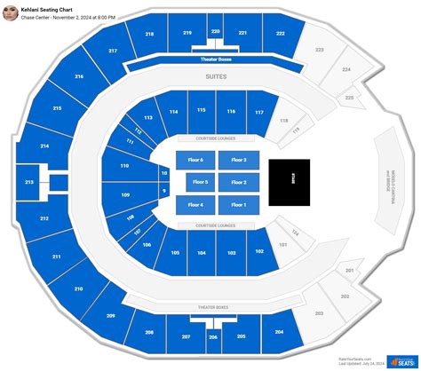 Chase Center Concert Seating Chart - RateYourSeats.com