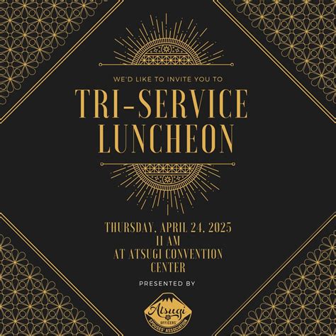 Tri-Service Luncheon, Naval Air Facility Atsugi, 24 April 2025 | AllEvents