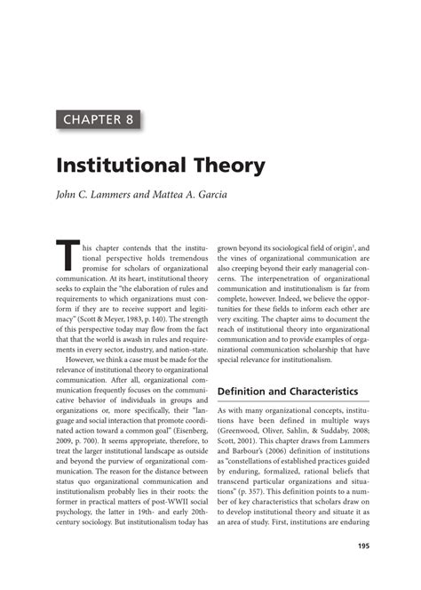 Image result for Institutional Method