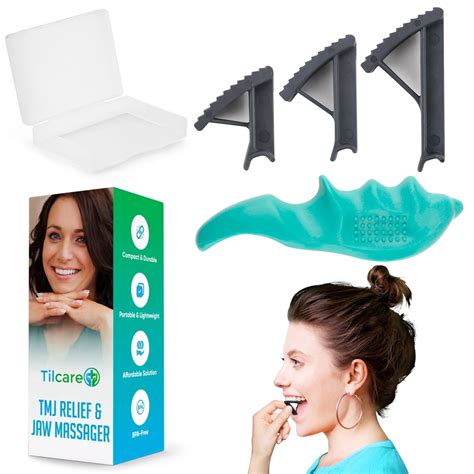 Tilcare Jaw Stretcher, TMJ Relief Device for Bruxism, Jaw Clenching, Muscle Tension and Massage ...