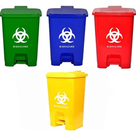 Medisky Plastic Step-On Bio-Hazard | Bio-Medical Waste Padle Dustbin ...