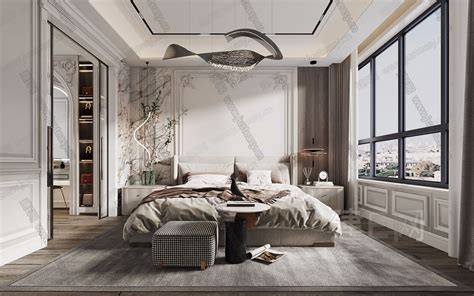 法式客餐厅卧室 - 效果图交流区-建E室内设计网