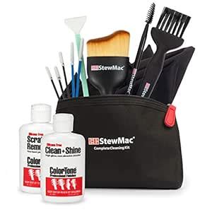 StewMac Guitar Cleaning Tool Set with ColorTone Clean + Shine and ...