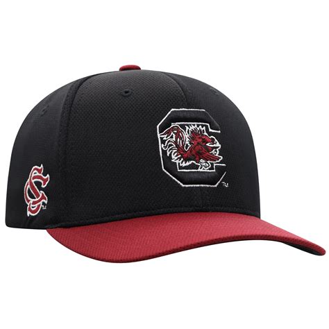 Men's Top of the World Black South Carolina Gamecocks Reflex Fitted Hat