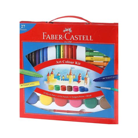FABER CASTELL, Art Colour Kit | Set of 27. – OXFORD stationers