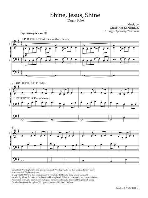 Shine Jesus Shine (Instrumental) (Lifeway Worship / Arr. Sandy ...