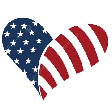Grafik Desain Bendera Hati Amerika Usa Vektor, Hati Amerika, Bendera Amerika Serikat, Bendera ...