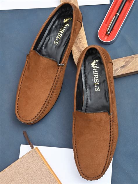 Men's tan brown suede casual loafer – HIREL'S