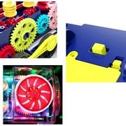 Buy Electric Toy Train Set, Battery Operated Transparent Gear Toy with ...