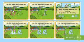 Phonics Vowel Rhyme A3 Poster