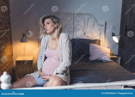 Mature Pregnant Woman Struggling with Insomnia, Tiredness and Fatigue during the Last Months of ...