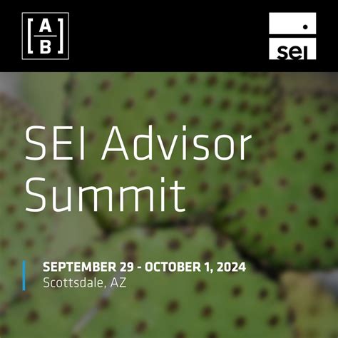 Excited to attend the SEI Advisor Summit conference in Scottsdale and ...
