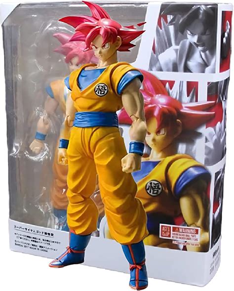 Buy Goku Action Figure, Red Hair Goku Toys Dragon Ball Z Action Figure ...