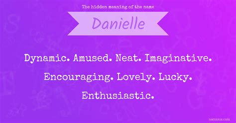 The hidden meaning of the name Danielle | Namious