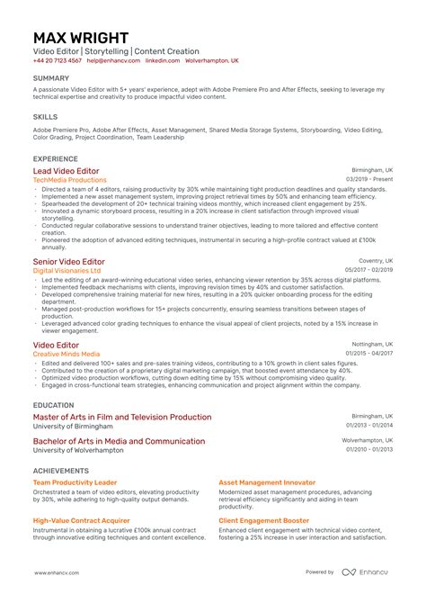 Image result for Video CV Script