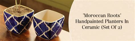 ExclusiveLane 'Moroccon Roots' Table Planters for Living Room (Set of 2 ...