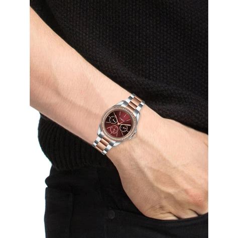 Timex Multifunction Analog Maroon Dial Women Watch - TW000Z401