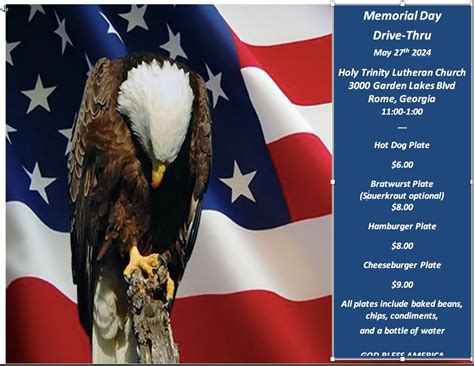Memorial Day Drive-Thru, 3000 Garden Lakes Blvd NW, Rome, GA, United ...