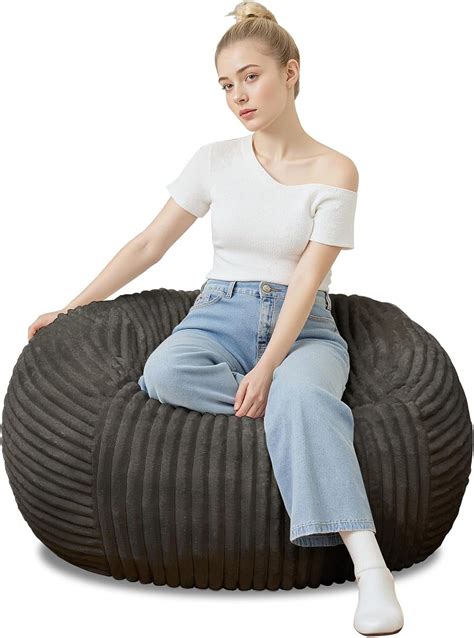 Bean Bag Chairs for Adults，Bean Bag Chair with Filler Included ...