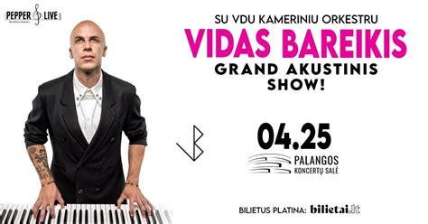 Vidas Bareikis | Grand akustinis show | Palanga, Palangos Koncertų Salė ...