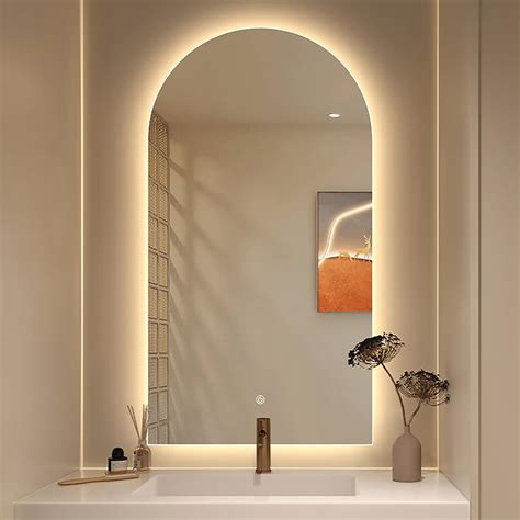 HZSCL Espejo Baño con Luz Led 40x60cm 60x90cm Espejos De Baño Pared con ...