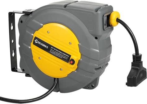 Amazon.com: Geevorks Retractable Extension Cord Reel, 50+4.5FT ...