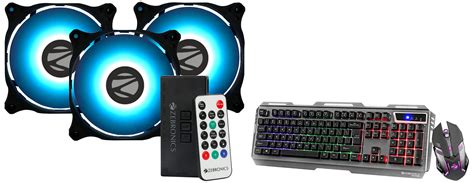 Buy ZEBRONICS ZEB-PGF500C 120mmx3 Premium Chassis ARGB Fans Combo Kit ...