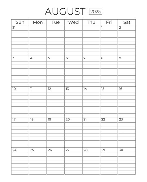 Printable August 2025 Calendar Photo – Free download and print for you.