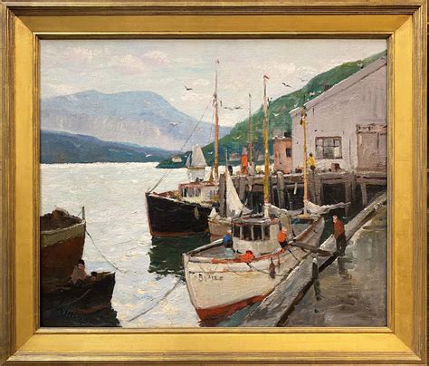 Anthony Thieme - Harbor Along Maine Coast For Sale at 1stDibs | anthony ...