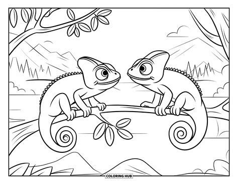 80+ Chameleon Coloring Pages for Kids & Adults (Free Printable PDFs)