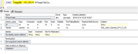Image result for Create Temp Table SQL
