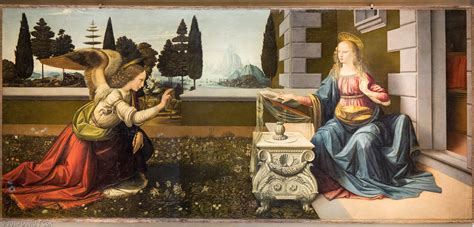 Annunciation Painting By Leonardo Da Vinci at Molly Taveras blog