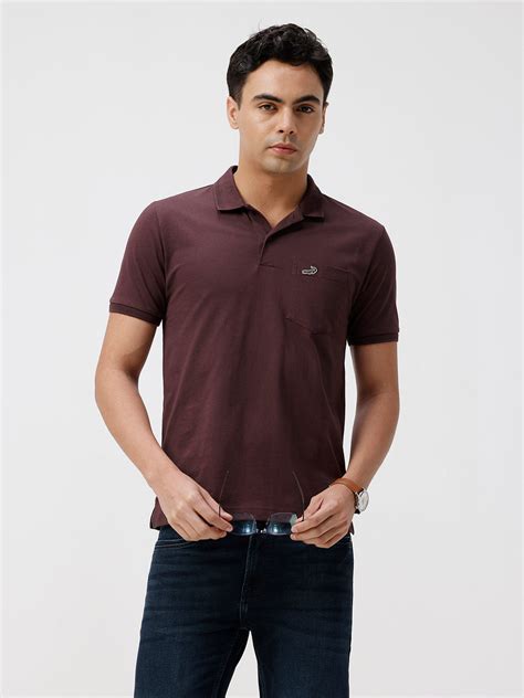 Buy Self Structure Solid Polo – Crocodile