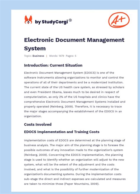 Image result for E-File Document Management System Sample
