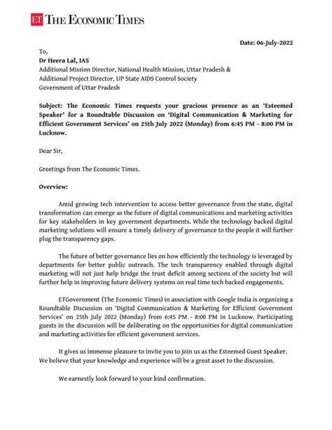 Speakers Invite | Dr. Heera Lal IAS