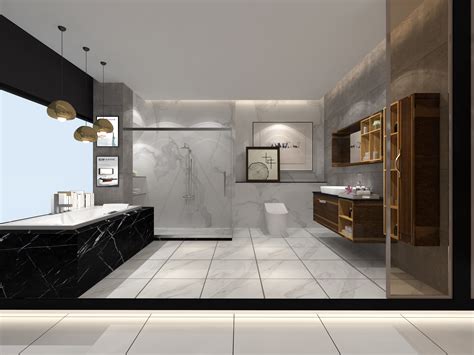 完成现代和高雅自制浴室家具高清图片下载-正版图片504101294-摄图网