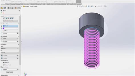 How to Design Threads in SolidWorks 的图像结果