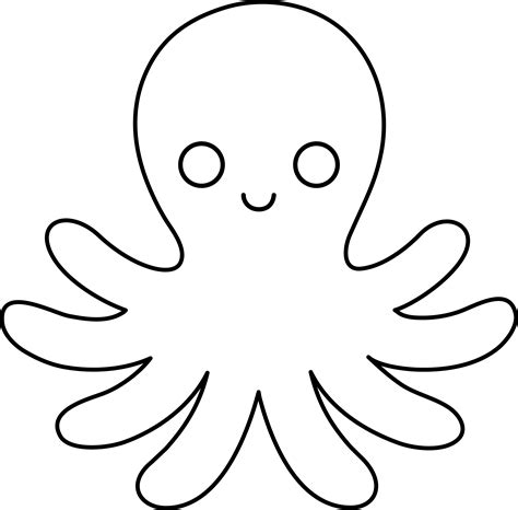 Octopus Outline - Cliparts.co
