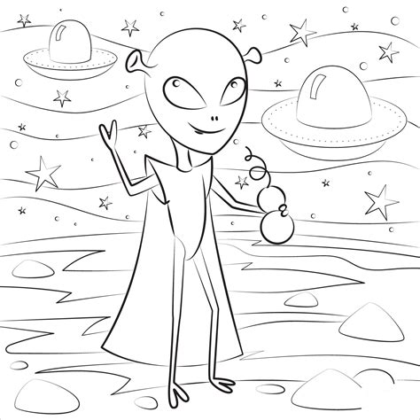 Image result for Alien Coloring Pages