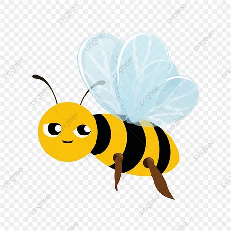 Bumblebee Flying Clipart Transparent Background, Free Smiling Bee Png ...