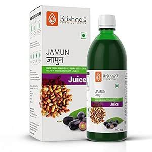 KRISHNA'S HERBAL & AYURVEDA Jamun Juice-500 Ml|(Pack Of 1)|Ayurvedic ...