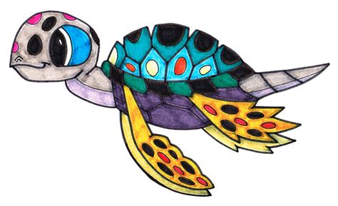 Camouflage Sea Turtle by Genie-Dragon on DeviantArt
