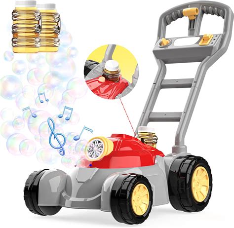 Amazon.com: SMILESSKIDDO Bubble Lawn Mower - Kids Bubble Mower with ...